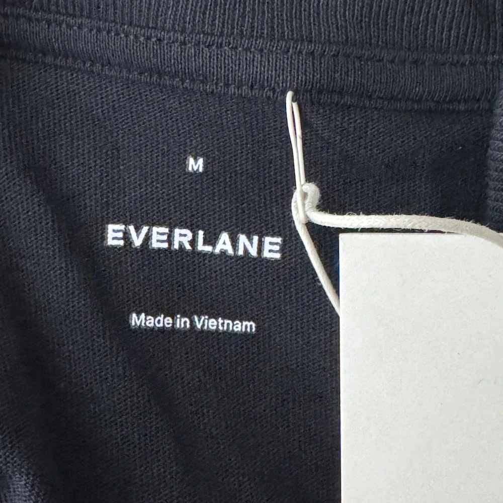 Everlane Premium-Weight Relaxed Crew Black T-Shirt Men's M NWT Clean Luxury - Picture 5 of 10